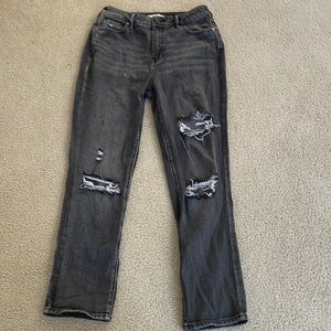 Pacsun mom jeans, faded black, size 28 waist